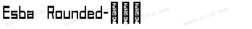 Esba   Rounded字体转换